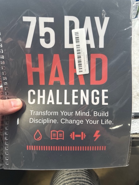 Condition photo showing New/Like New for 75 Day Hard Challenge Journal for Men or Women – 75 Hard Challenge Book with Daily Planner, Rainbow Pages & Wellness Trackers – 75 Challenge Planner Tracker for Fitness, Habits & Self-Care