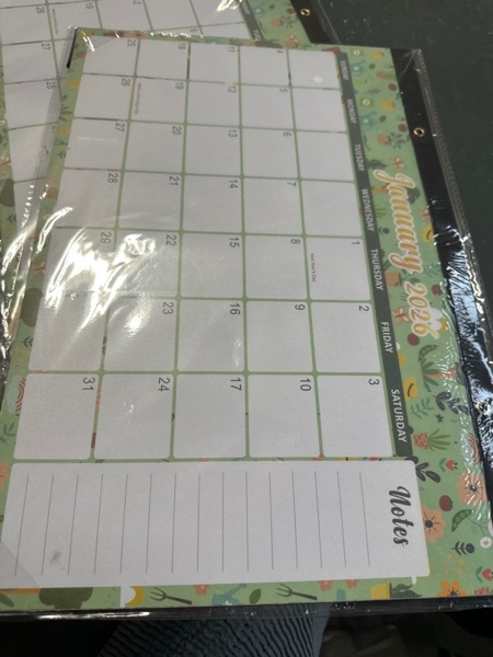 Condition photo showing New/Like New for Lbylyhxc 2026 Desk Calendar, 18-Month Calendar Runs from Jan. 2026 to Jun. 2027, Large 17" x 12" Desktop/Wall Monthly Calendar for Home, School or Office (Seasons Desk Calendar)