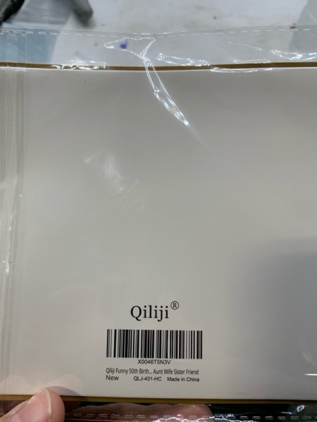 Condition photo showing New/Like New for Qiliji 70th Birthday Card for Men Women, Funny 70th Birthday Card, 70 Years Old Birthday Card for Him Her, 70th Bday Card for Husband Wife Friend Sister Brother