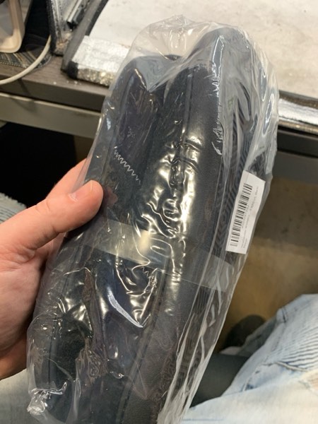 Condition photo showing New/Like New for NewDenBer Women's Cozy Memory Foam Slippers Soft Fleece Lined Slip on Indoor Outdoor House Shoes 5-5.5 5. Black