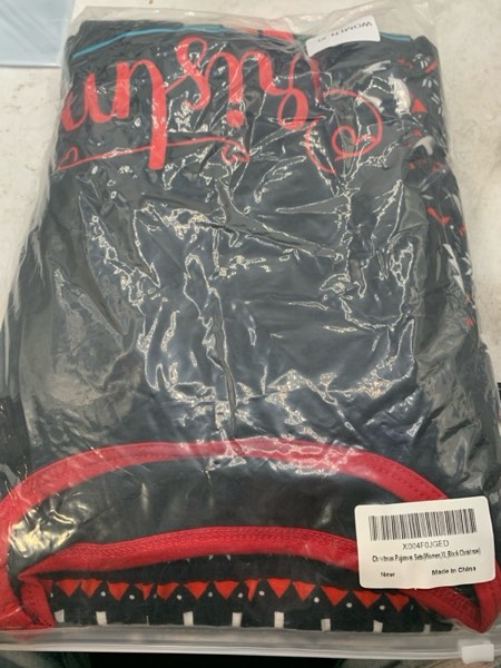 Condition photo showing New/Like New for (Women-XL) Onancehim Matching Christmas Pajamas Sets for Family, Cute Womens Mens Christmas Pjs Set Women X-Large Black Christmas