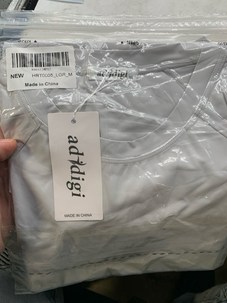 Condition photo showing New/Like New for (Medium) addigi Women's Sun Shirt UPF 50+ Long Sleeve Workout Tops Running Hiking UV Protection Shirts Quick Dry Outdoor Clothing Medium A_light Grey