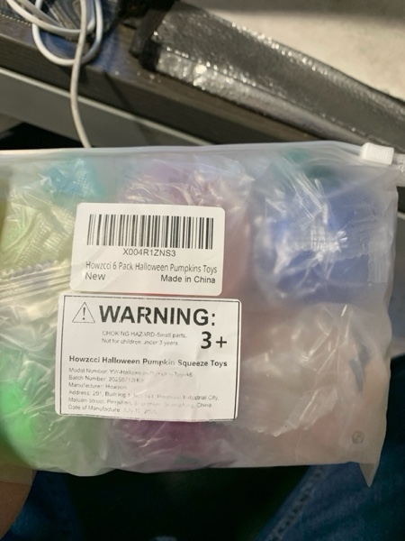 Condition photo showing New/Like New for 6 Pack Halloween Pumpkins Squeeze Toys Stress Balls Fidget Squishy Toys for Kids Girls Boys Halloween Goodie Bags Fillers Party Favors Treat Bag Gifts Halloween Pumpkin A6