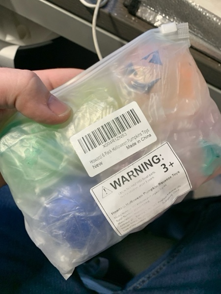 Condition photo showing New/Like New for 6 Pack Halloween Pumpkins Squeeze Toys Stress Balls Fidget Squishy Toys for Kids Girls Boys Halloween Goodie Bags Fillers Party Favors Treat Bag Gifts Halloween Pumpkin A6