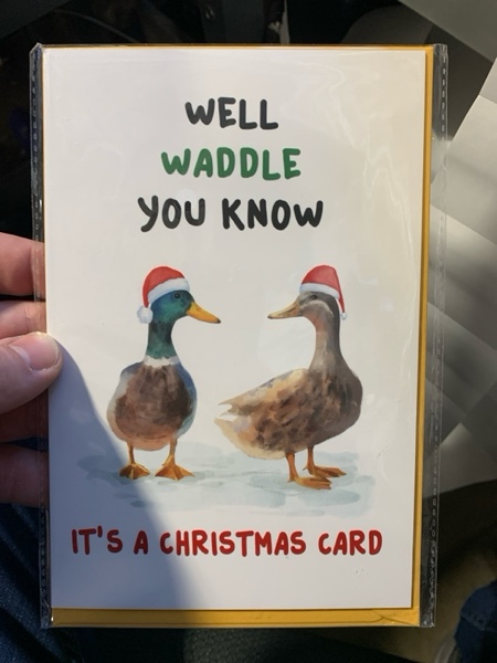 Condition photo showing New/Like New for Funny Christmas Card for Him, Humorious Christmas Card&Gift for Husband Boyfriend Fiance, Hilarious Xmas Cards from Wife Girlfriend Fiancee. #2