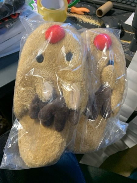 Condition photo showing New/Like New for Greenery-GRE Womens Cartoon Indoor Warm Fleece Slippers Winter Soft Cozy Home Booties Non-Slip Plush Slip-on Shoes Ankle Boots 7-8 Wide Brown Elk Antler