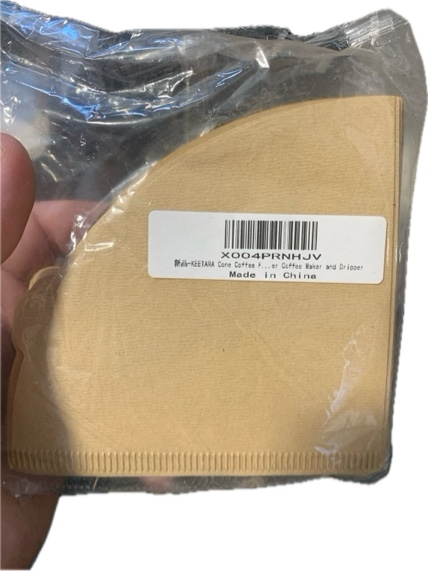 Condition photo showing New/Like New for Cone Coffee Filters #2, Unbleached Natural Paper, 2–4 Cup Coffee Filter (100-Count) – Disposable & No Blowout for Pour Over Coffee Maker and Dripper (Size #2)