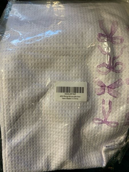 Condition photo showing New/Like New for MONALET Purple Coquette Bow Kitchen Towels Decorative — Preppy Trendy Dish Towel Dish Cloths Tea Towels