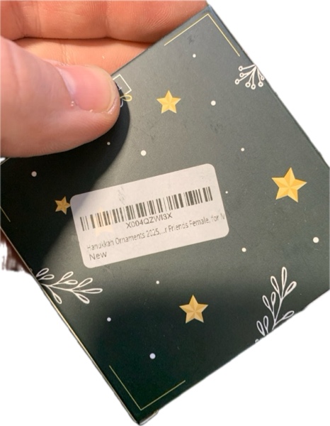 Condition photo showing New/Like New for Happy Hanukkah Ornament 2025 - Gnome Ornaments for Christmas Tree, Funny Hanukkah Gifts for Women, Men, Jewish Gifts for Friends, Chanukah Christmas Ornament, Gnome Ornaments for Hanging Decorations