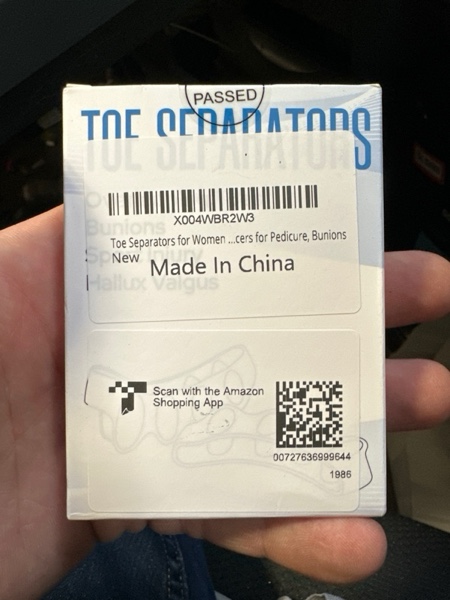 Condition photo showing New/Like New for Toe Separators for Women and Men, Gel Toe Spacers for Pedicure and Foot Alignment, Comfortable Foot Care for Bunions and Overlapping Toes