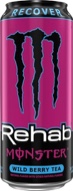 Condition photo showing New/Like New for Monster Energy Rehab Energy Drink Wild Berry Tea - 15.5 fl oz