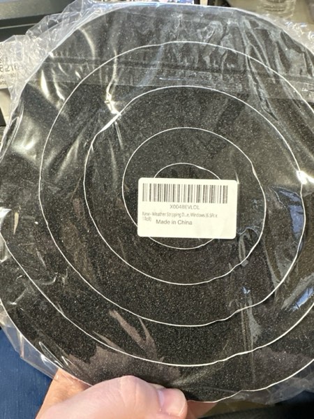 Condition photo showing New/Like New for Weather Stripping Door Seal Strip, 2 in x 1 in, Air Conditioner Window Seal, Strong Adhesive, Soundproof, Lightproof, Weatherproof Foam Tape Insulation Strip for Door Frame, Windows (6.5Ft x 1Roll) 2 in x 1 in x 6.5Ft