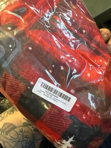 Condition photo showing New/Like New for Christmas Throw Blanket Vintage Red Truck with Xmas Tree Cute Dog Buffalo Check Plaid Soft Flannel Blanket Holiday Warm Cozy Lightweight Bed Blanket for Chair Sofa Couch Bedroom Camper 40 x 50 Inch