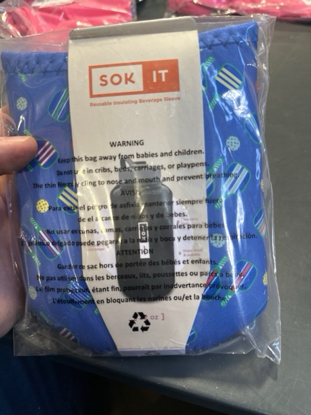 Condition photo showing New/Like New for Sok It BotlSok Water Bottle Sleeve Insulated Neoprene Cover (Pickleball, Fits 32oz Nalgene)