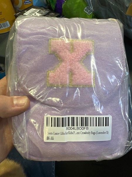 Condition photo showing New/Like New for (Letter X) Viverte Crossbody Purse for Teen Girls Small Initial Cell Phone Toddler Purse Leather Triple Compartment Crossbody Bags (Lavender, X)