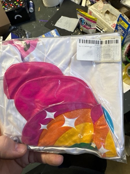 Condition photo showing New/Like New for ArtCreativity Rainbow Unicorn Inflate, Blow-Up Unicorn Party Inflate for Birthday Party Favors, Party Decorations, Pool Party Float, and Game Prize for Kids