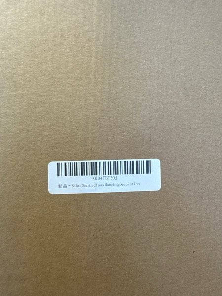 Condition photo showing New/Like New for Solar Santa Claus Hanging Decoration, Metal Spiral Christmas Ornament for Indoor Outdoor Garden, Holiday Santa Sculpture Gift for Mom, Women, Friends