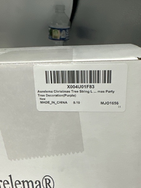 Condition photo showing New/Like New for Aurelema Christmas Tree Snow Globe String Lights 6.56 FT 10 LED Xmas Light Balls with 5 Christmas Figurines Constant Vintage Decor Lighting for Indoor Outdoor Xmas Party Decoration(Purple)