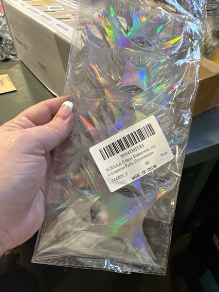 Condition photo showing New/Like New for Merry Christmas Banner, Christmas Banner Backdrop, Xmas Photography Background for Xmas Party Decorations, 71x43 Inch