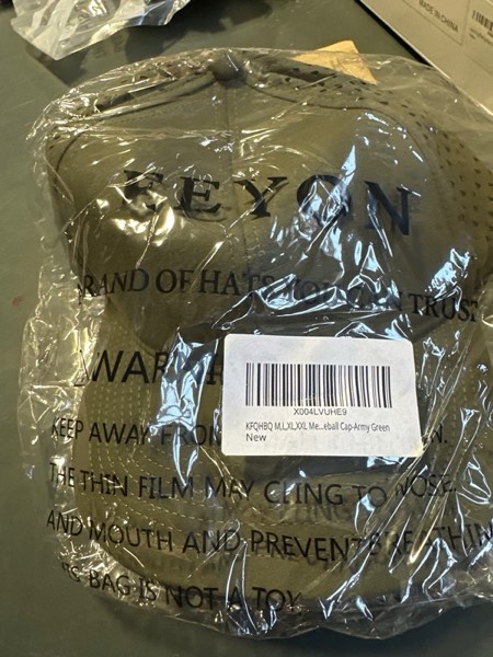 Condition photo showing New/Like New for Snapback Baseball Cap Fits OSFM & XXL Heads Laser Cut Performance Golf Hat Breathable Sports Ball Caps for Men Women
