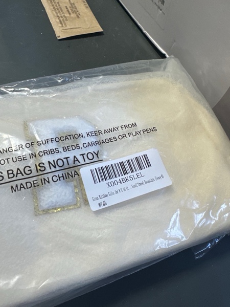 Condition photo showing New/Like New for Gitus Birthday Gifts for 8 9 10 11 12 13 Year Old Girls Personalized Fanny Pack Crossbody Bags with Initial Letter Patch Belt Bag for Teen Girls Cute Trendy Stuff Travel Essentials (Ivory-R)