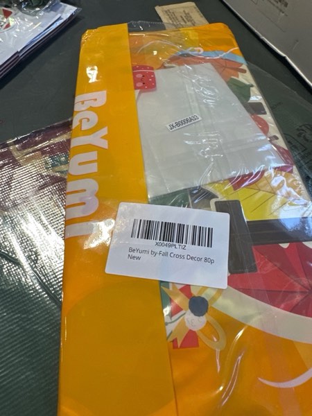 Condition photo showing New/Like New for BeYumi Fall Religious Border Trim - 80Pcs Fall Religious Cross Bulletin Board Border Autumn Leaves Pumpkin Football Scarecrow Decor Thanksgiving Christian School Classroom Office Chalkboard Decoration Fall Cross