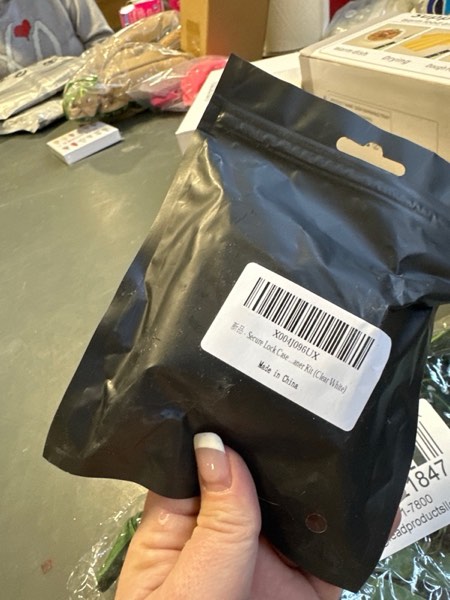 Condition photo showing New/Like New for for AirPods 4 Case with Phone Stand & Secure Lock| Auto-Open Clear Cover Compatible with Apple AirPods 4th Gen 2024 (ANC/Non-ANC), with Cleaning Kit and Anti-Lost Keychain, Shockproof, Anti-Scratch Clear White