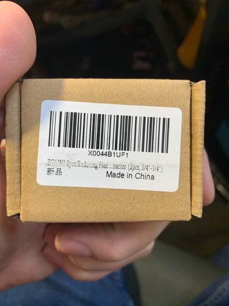 Condition photo showing New/Like New for ZOUNI 2pcs Reducing Hex Nipple, Brass 3/4" NPT Male x 1/4" NPT Male Pipe Fitting Reducer Nipple Adapter 1000psi Reducer Straight Connector (2pcs, 3/4"-1/4")