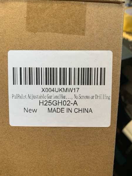 Condition photo showing New/Like New for Garland Hanger for Door Frame | Adjustable 18.9"-30.8" | Heavy-Duty | No Screws, Drilling, or Glue | Perfect for Christmas & Halloween Wreaths, Lights & Decorations | Damage-Free Installation