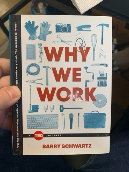Condition photo showing New/Like New for Why We Work (TED Books)