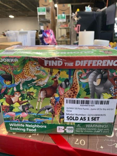 Condition photo showing New/Like New for QUOKKA 100 Piece Puzzles for Kids Ages 4-6 – 4 Puzzles for Kids Ages 6-8 – Search and Find Animals and Construction Vehicles Kid Activities for 8-10 yo – Toddler Learning Toy Game Gift for Boys 5-8 3. Constructions 4x100