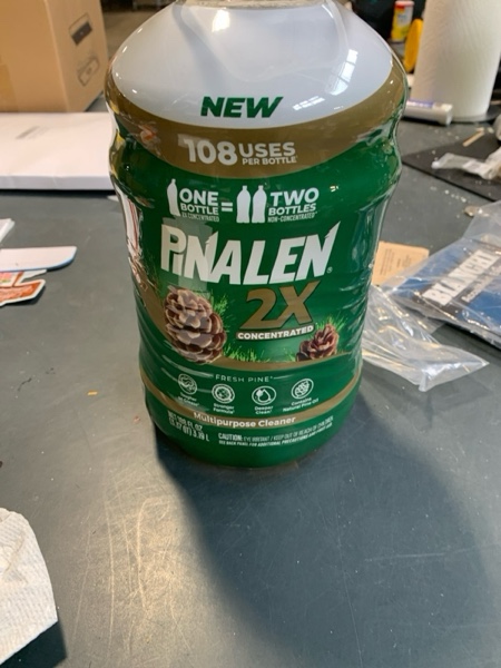 Condition photo showing New/Like New for PINALEN 2X Max Aromas Concentrated Multipurpose Cleaner - Fresh Pine Scent - 108 fl oz - All Purpose Cleaner for Kitchen, Bathroom, Floors & Outdoors Fresh Pine 108 Fl Oz (Pack of 1)