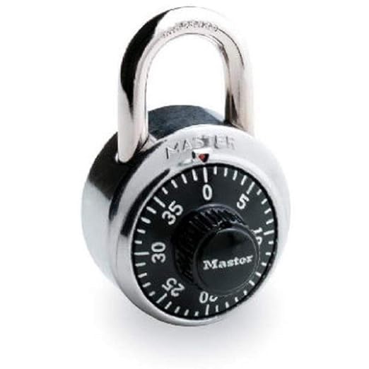 Master Lock - 1500D Dial Combination Lock, 1-7/8-Inch, Black
