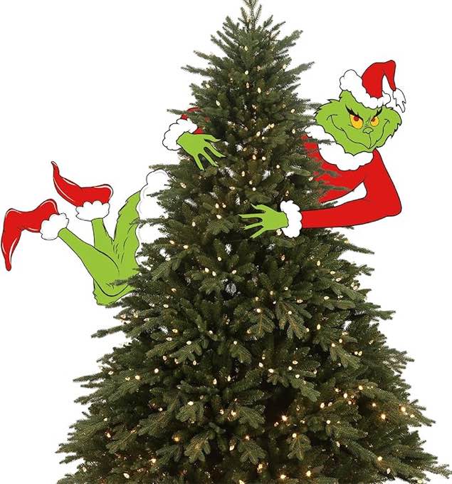 Christmas Decorations for Tree, Funny Christmas Tree Topper Christmas Tree Decorations Xmas Home Decor Seasonal Winter Holiday Party Supplies