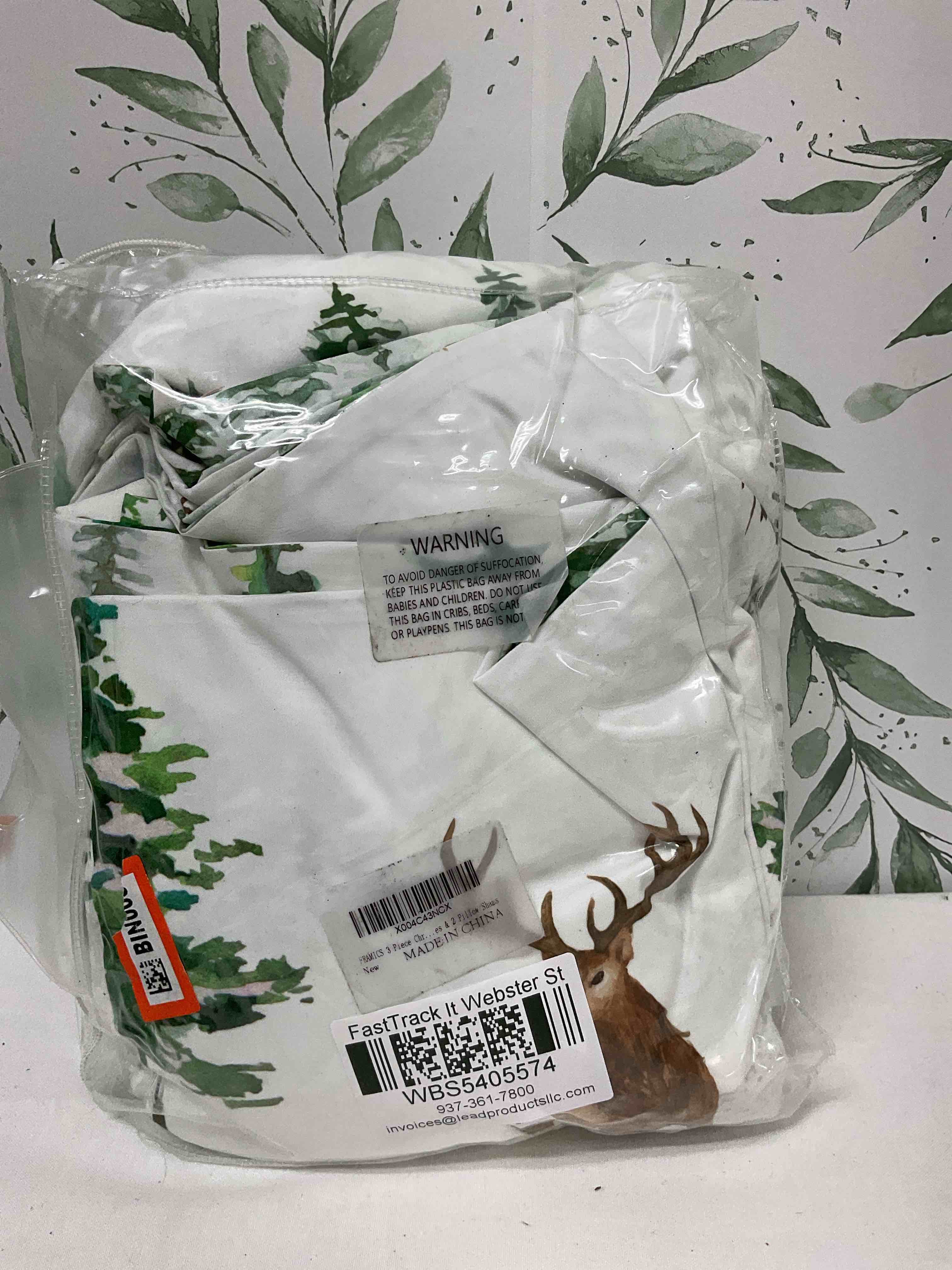 Condition photo showing New/Like New for Erosebridal Sika Deer Sheet Set King Jungle Deer Bed Sheets Set Watercolor Mountain Pine Sheets for Kids Boys Girls Nature Theme Flat Fitted Sheet