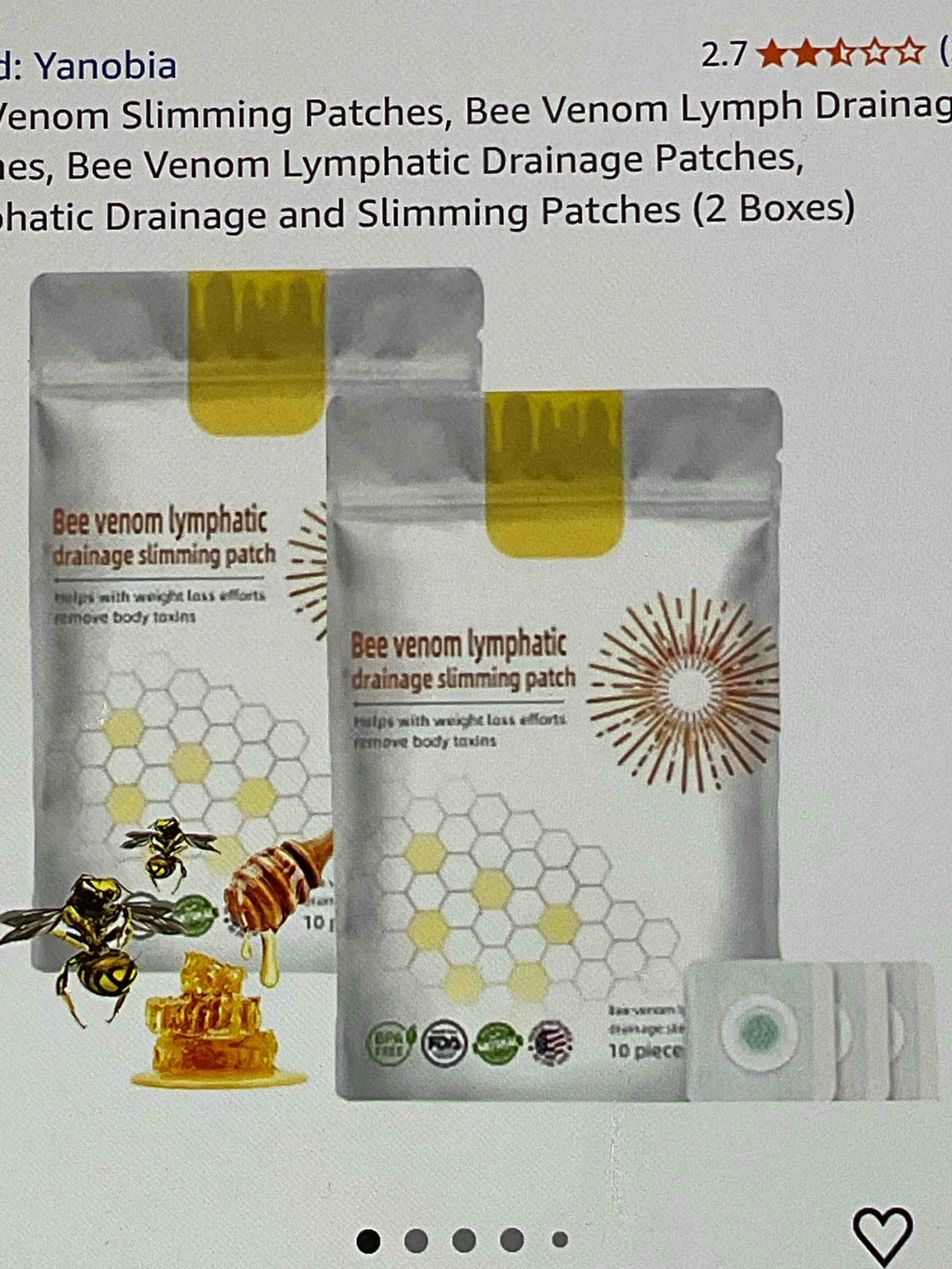 Condition photo showing New/Like New for bee venom slimming patches