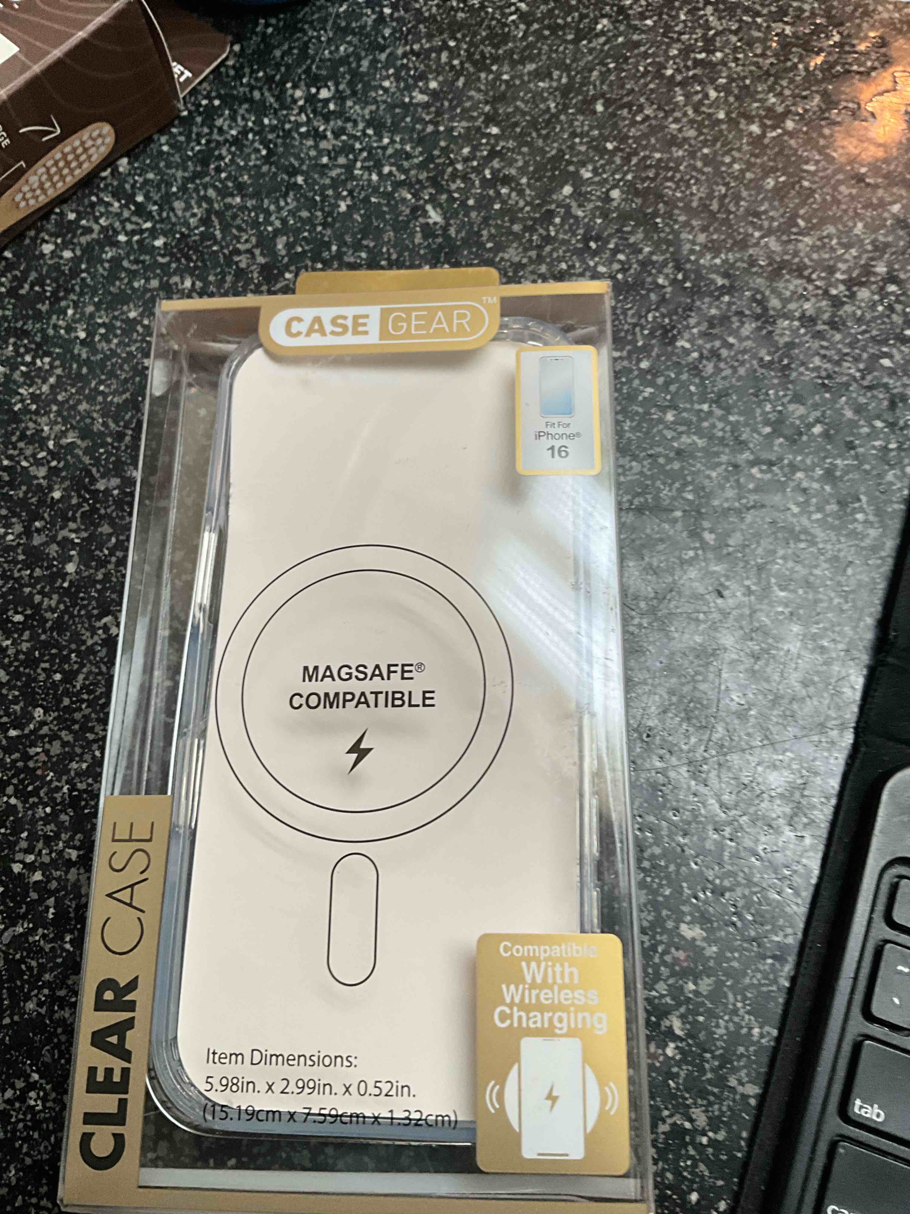 Case Gear - Clear Case - MagSafe Compatible -  fits iPhone 16 