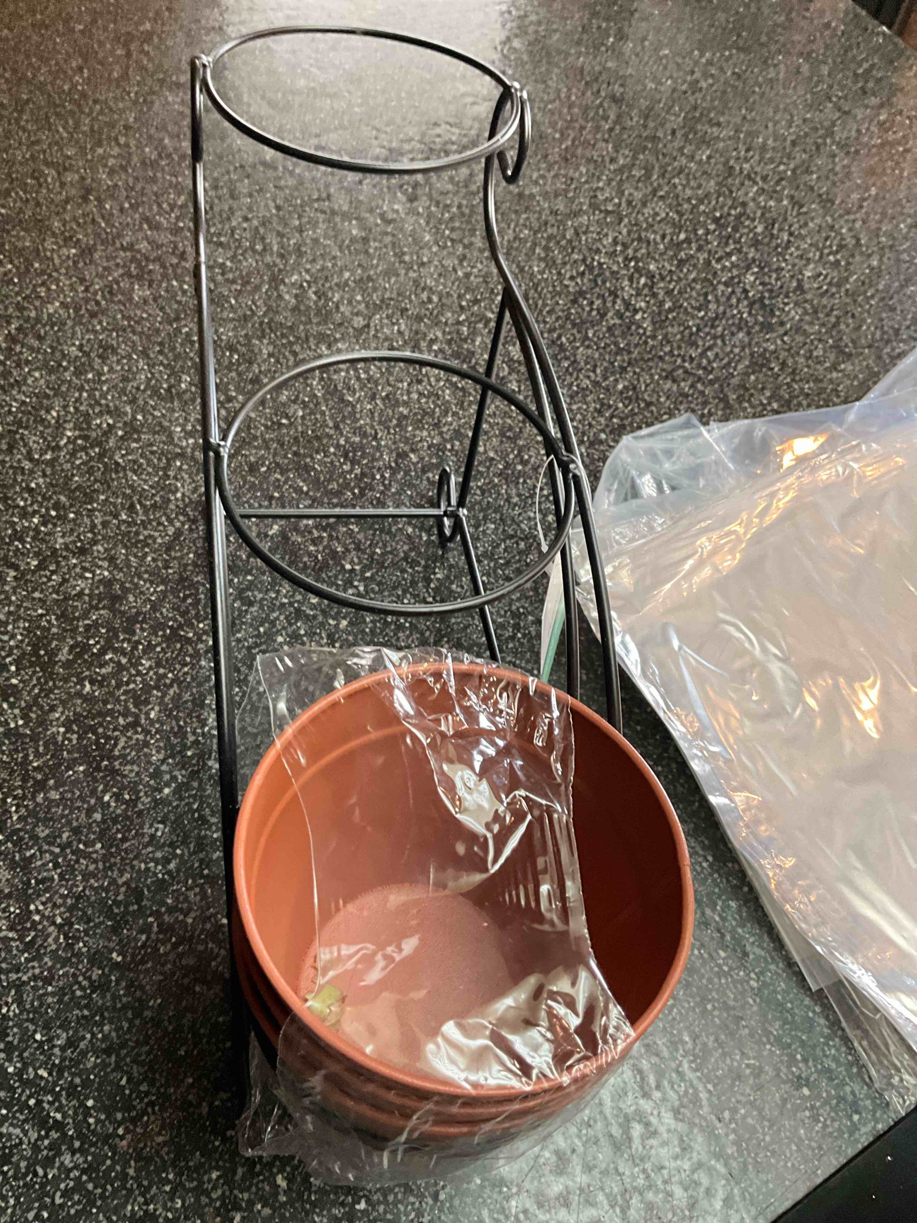 TrueLiving - Metal Tiered Planter 