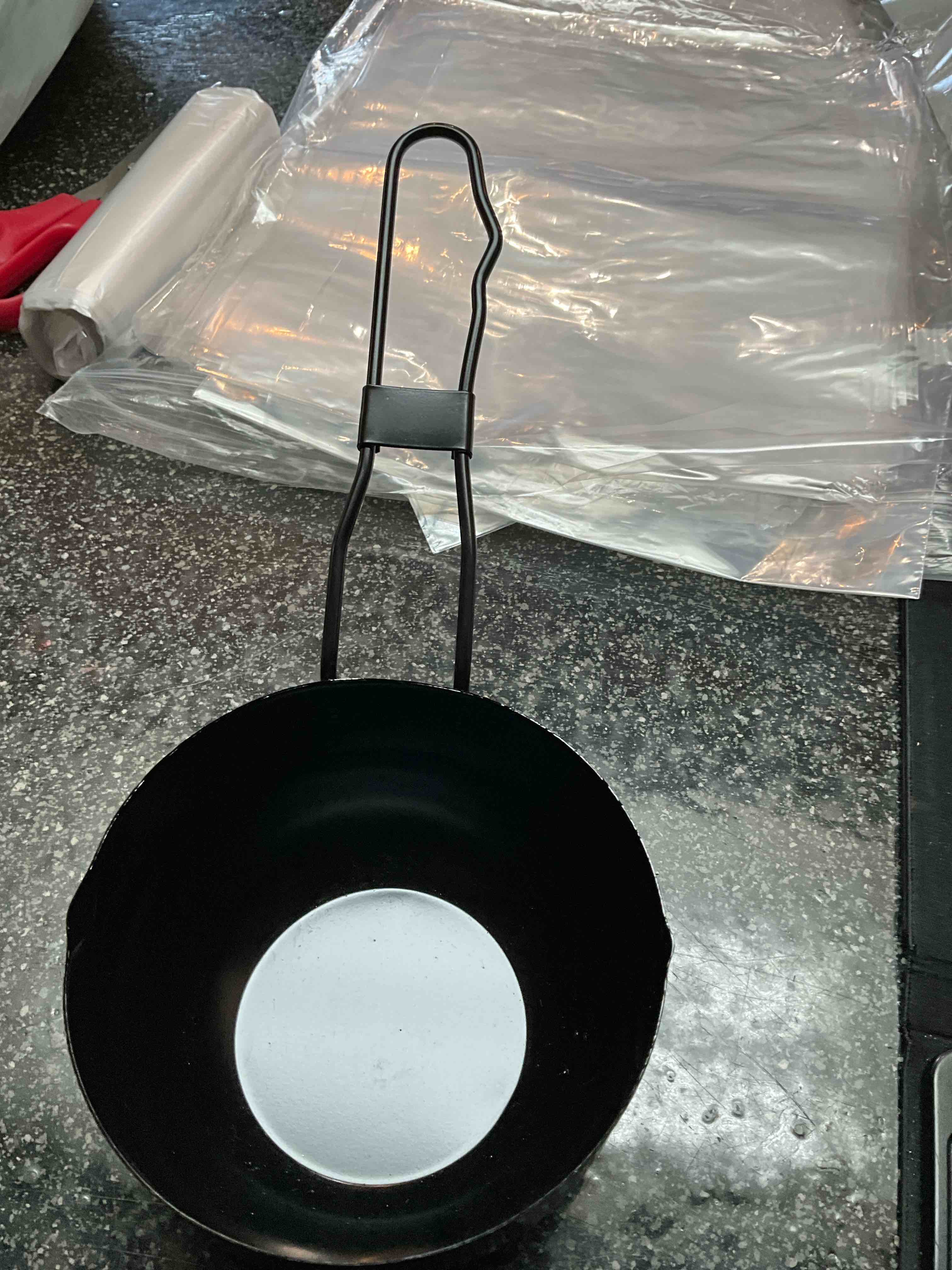 Large Black Metal Ladle - great for camping 