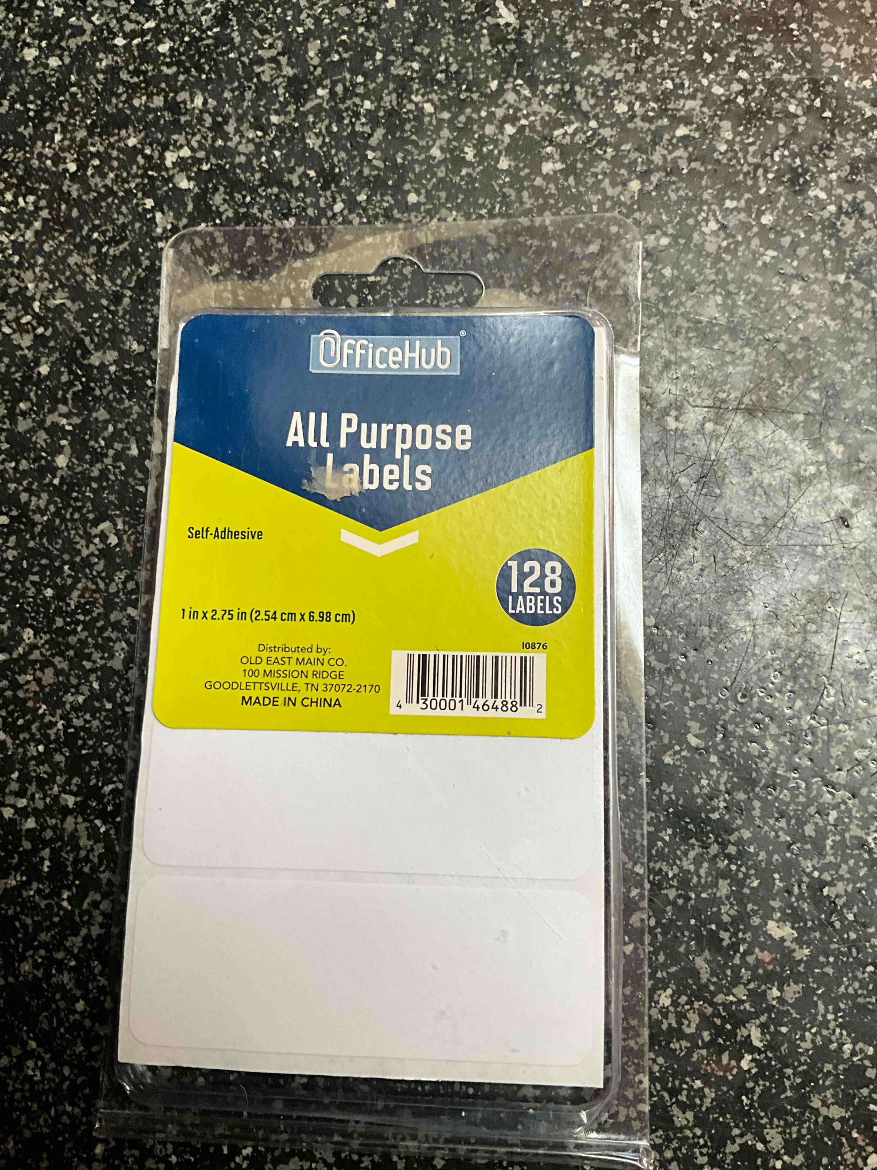 OfficeHub - All Purpose Labels - self adhesive - 1 X 2.75 - 128 labels 