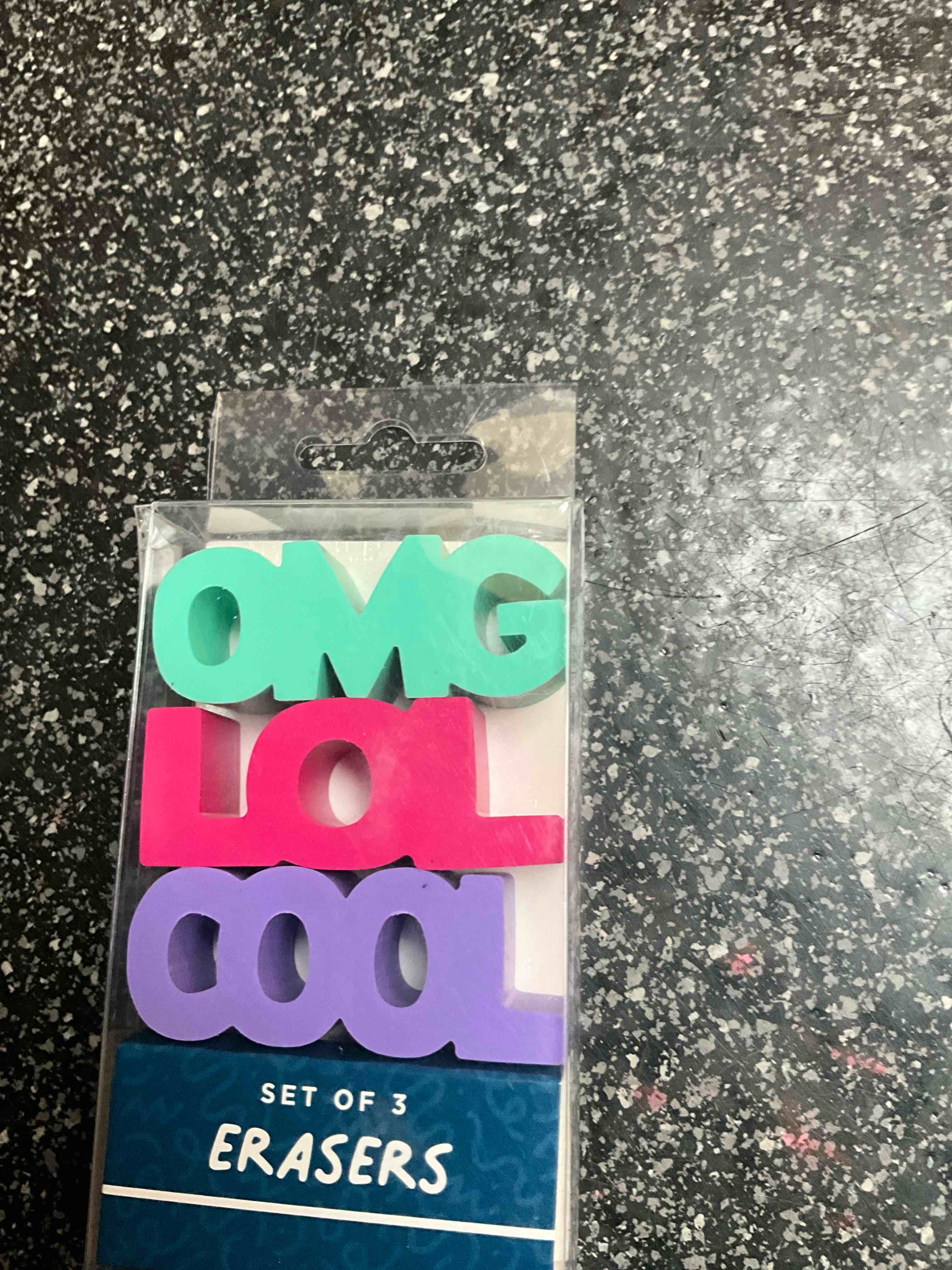 Set Of 3 Erasers 