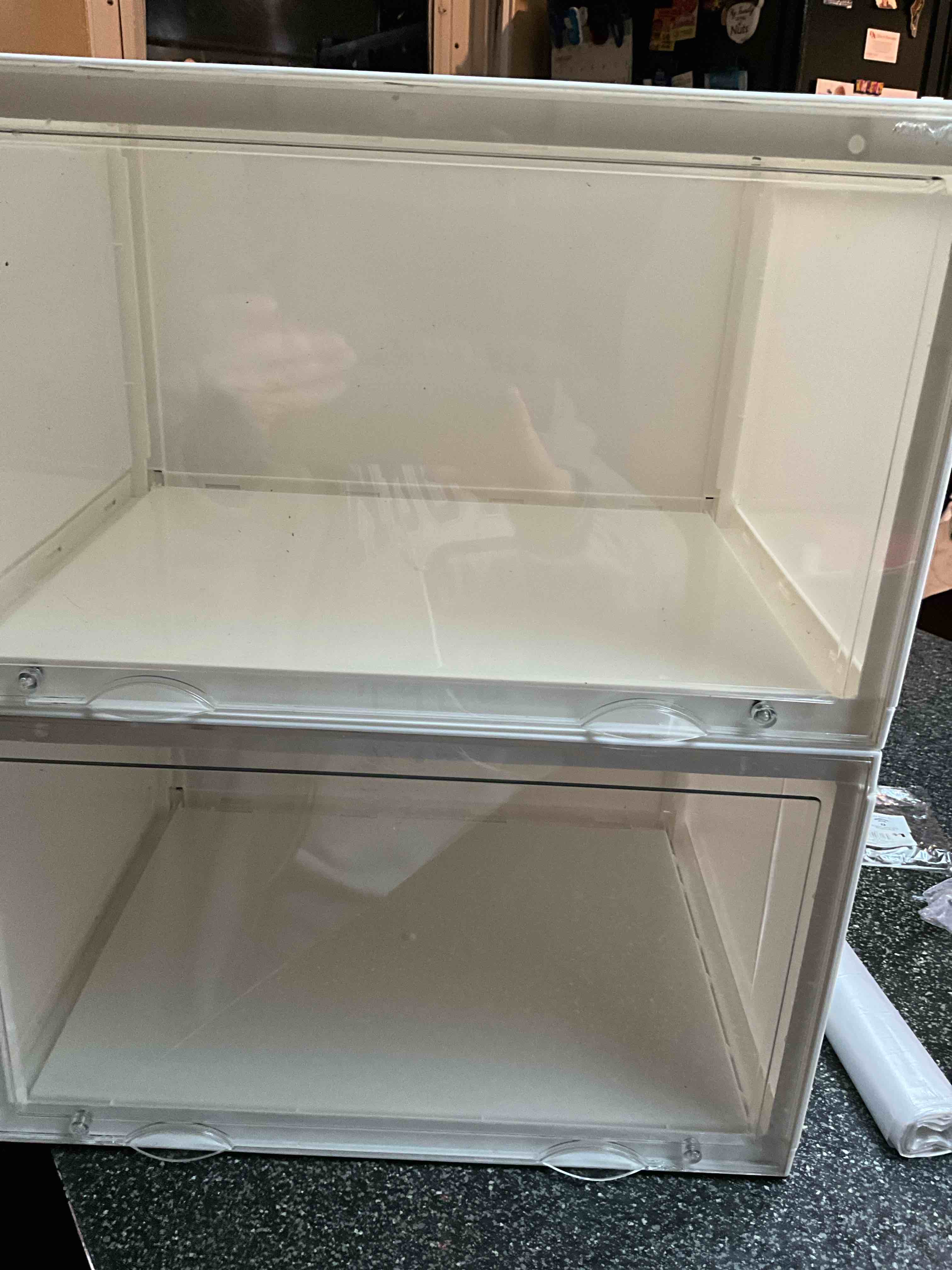 White Storage Compartments - Stack em - Fill em (shoes/clothes/extra cabinet space)  