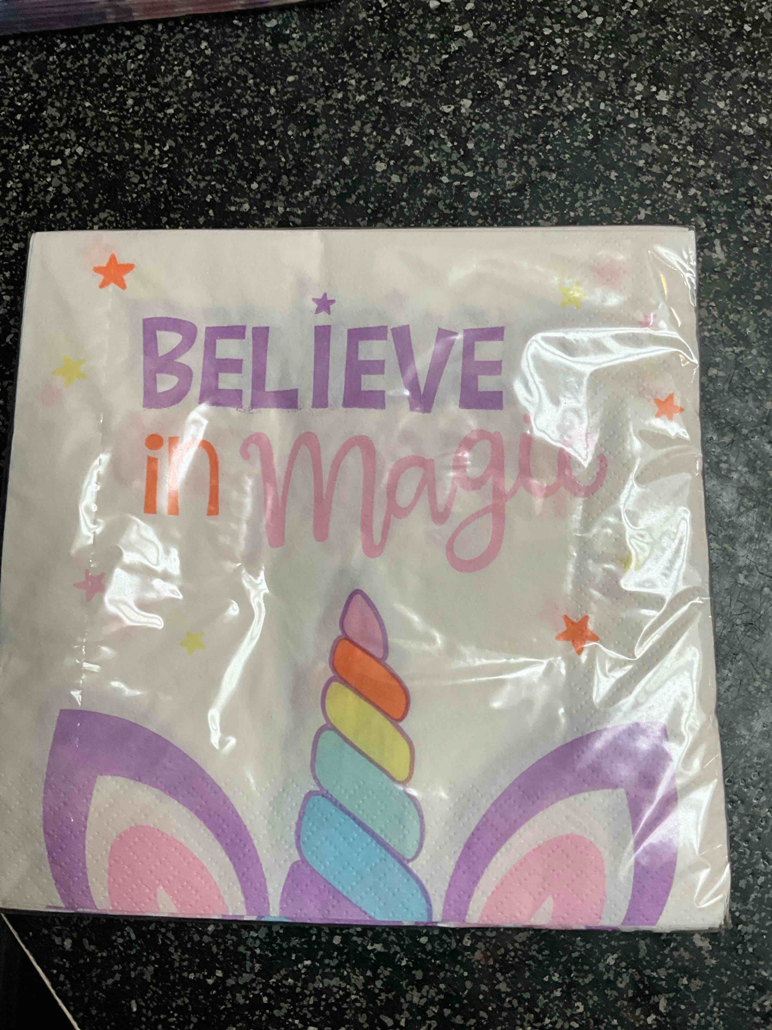 Unicorn - Believe in Magic - Napkins - 16 count 