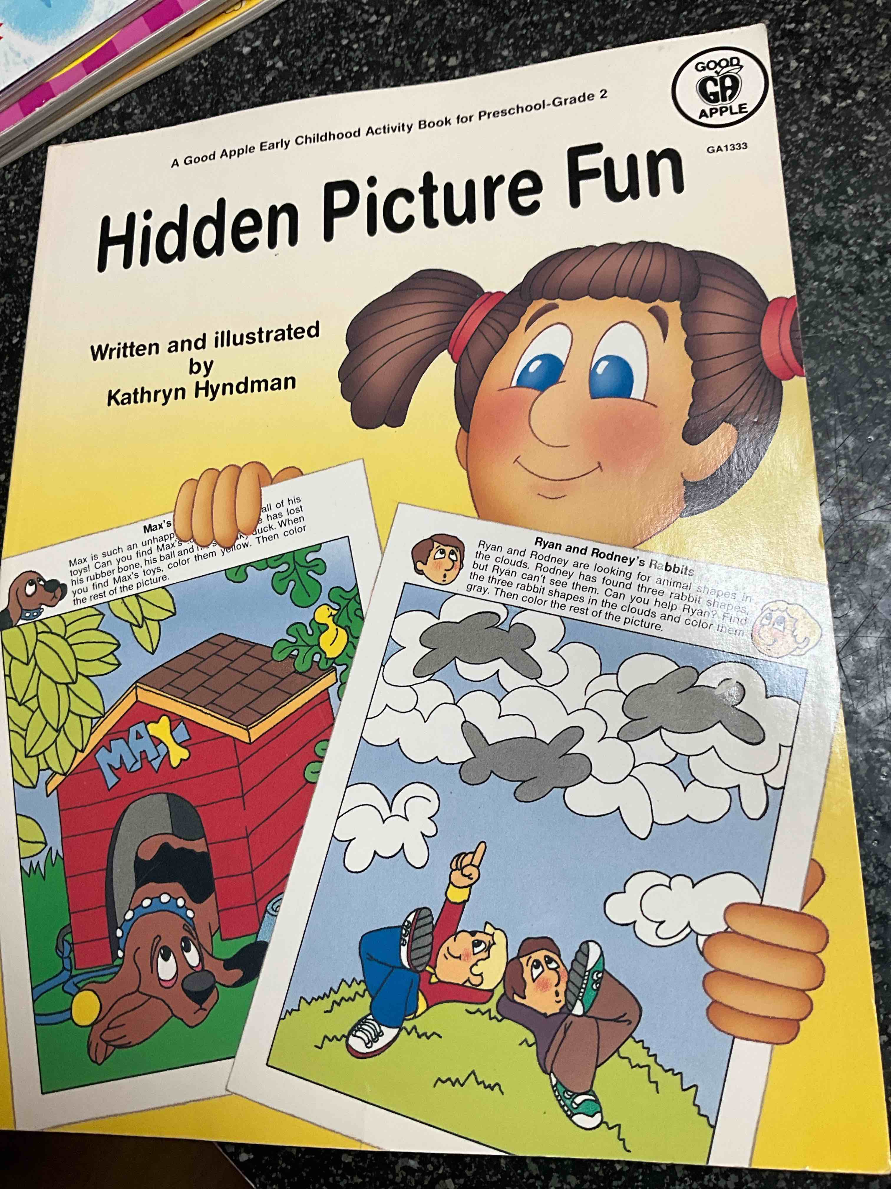 Hidden Picture Fun - A good apple early childhood activity book for preschool - grade - 2 