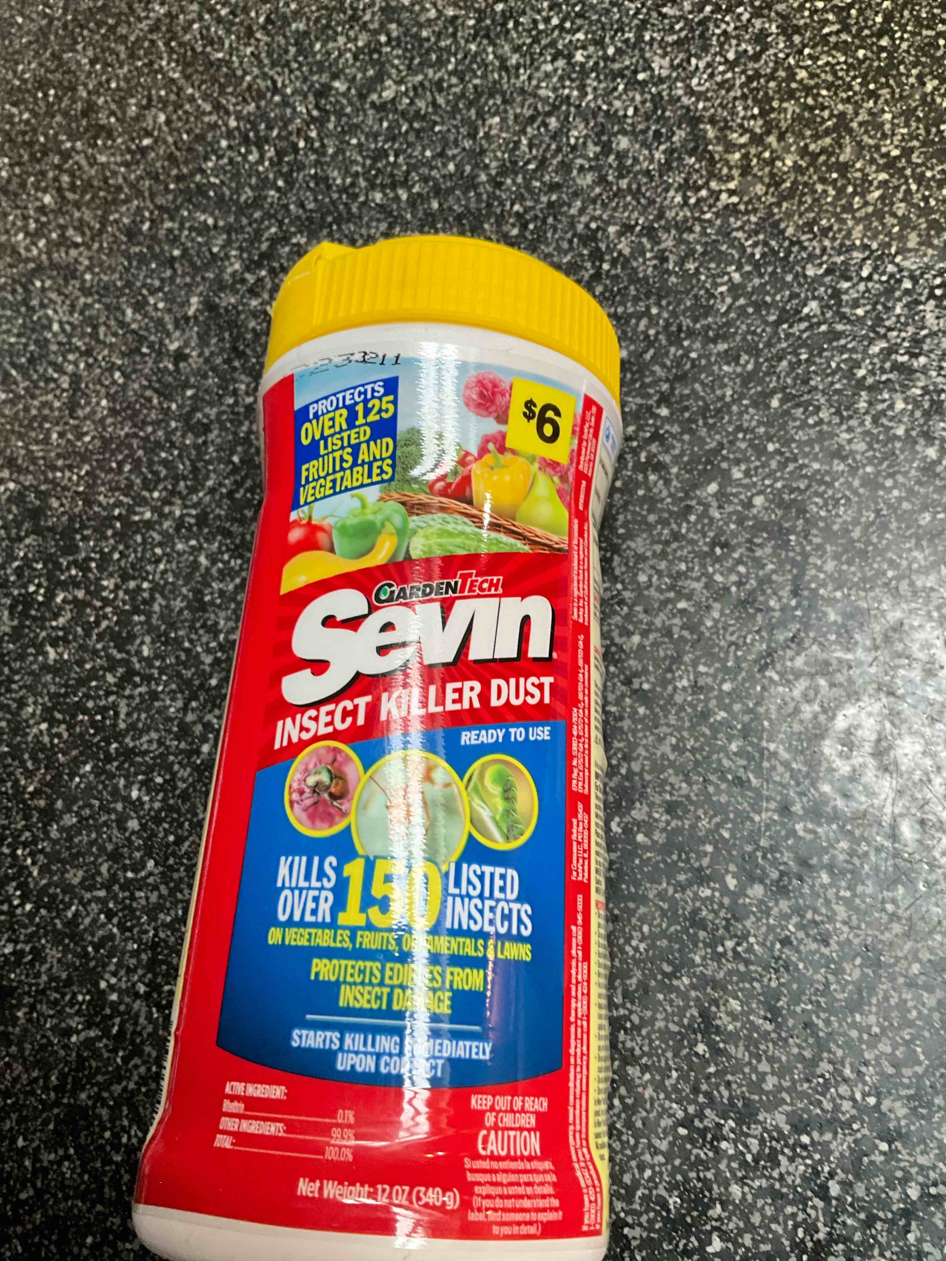 Sevin - Garden Tech - Insect Killer Dust - 12oz - Kills over 150 insects 