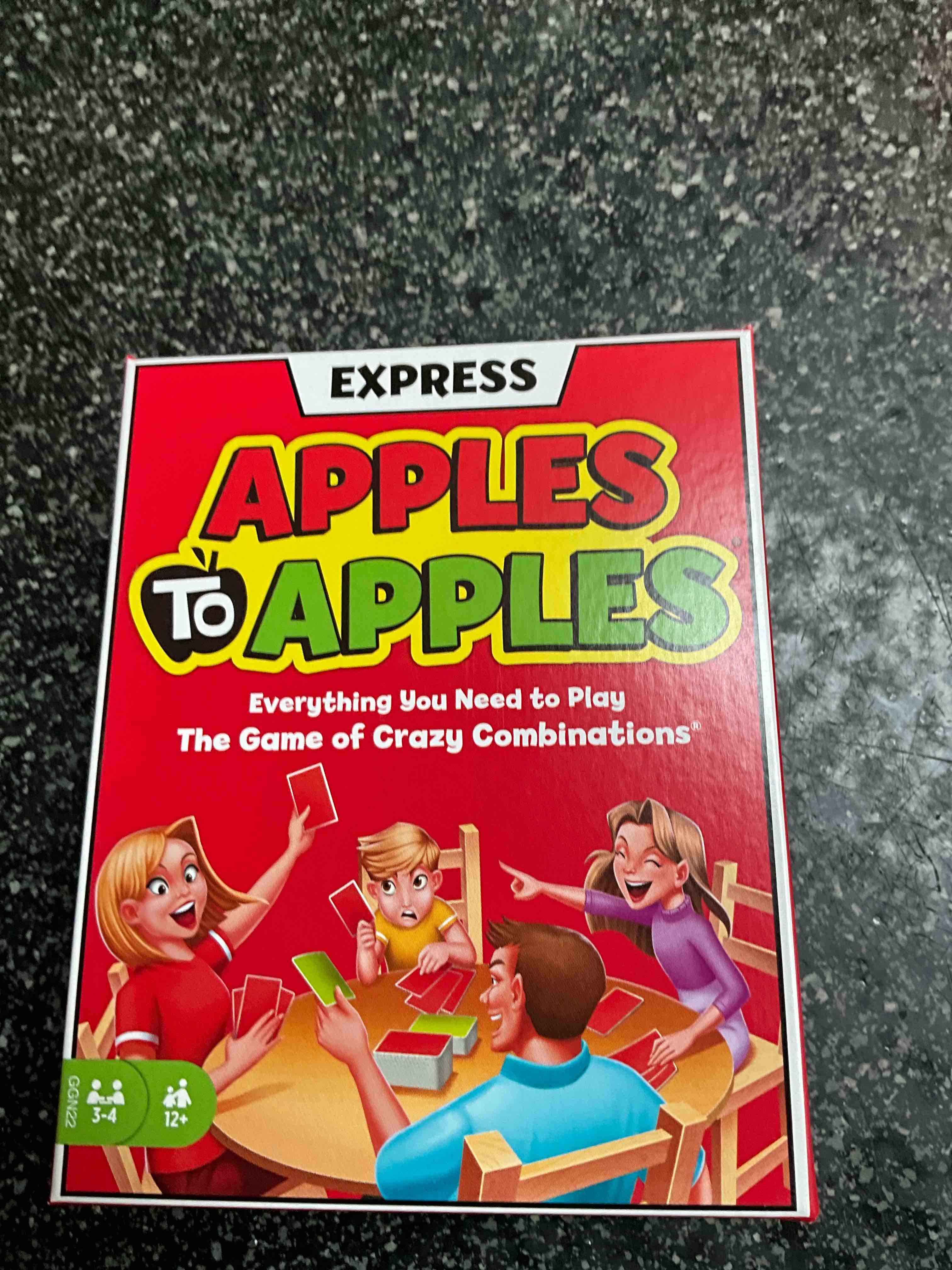 Mattel Games Apples to Apples Card Game with Family-Friendly Words to Make Crazy Combinations for Kids, Adults, Families, Parties
