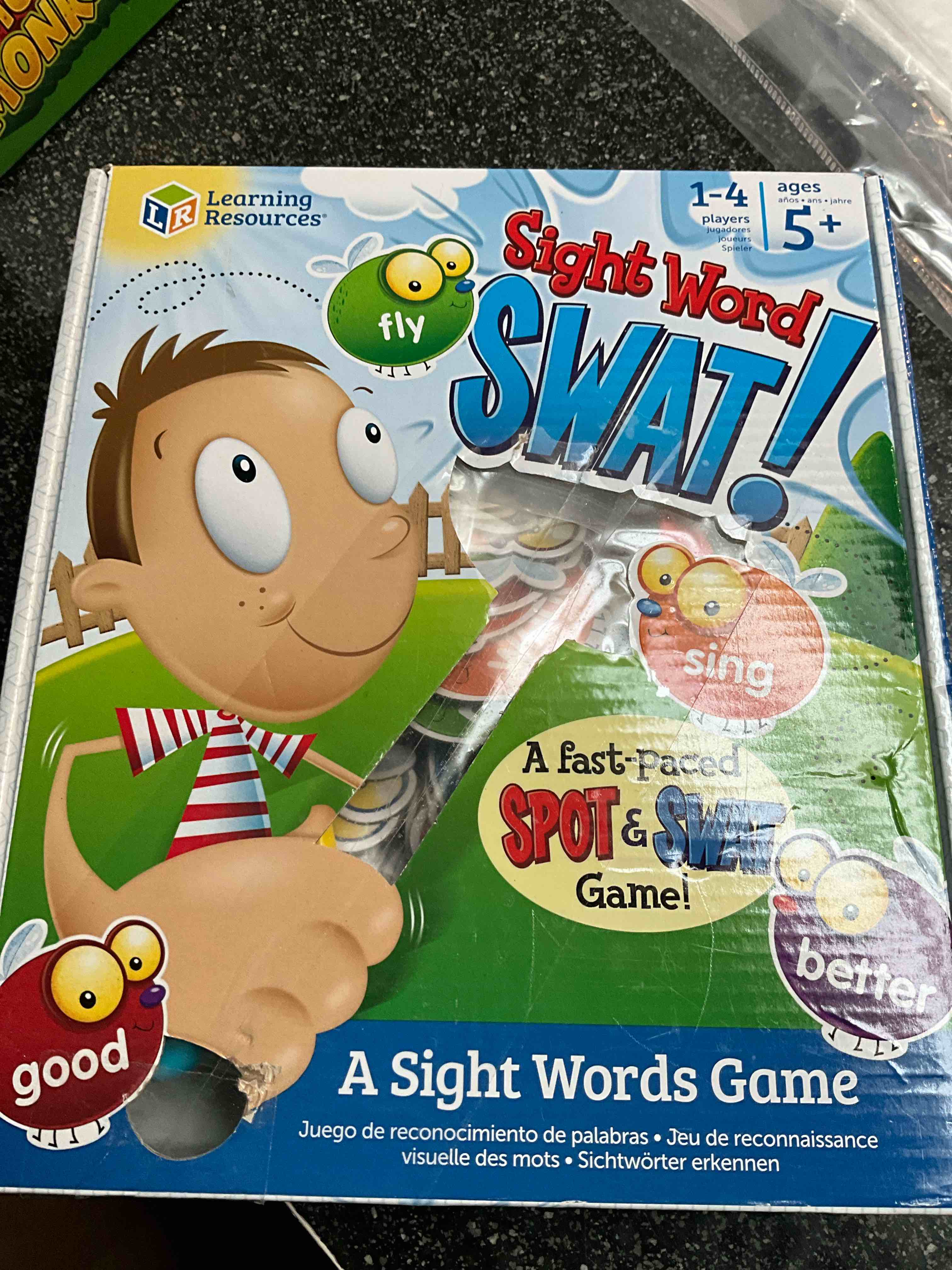 Learning Resources Sight Word Swat a Sight Word Game, Homeschool, Visual, Tactile and Auditory Learning, 114 Pieces, Ages 5+