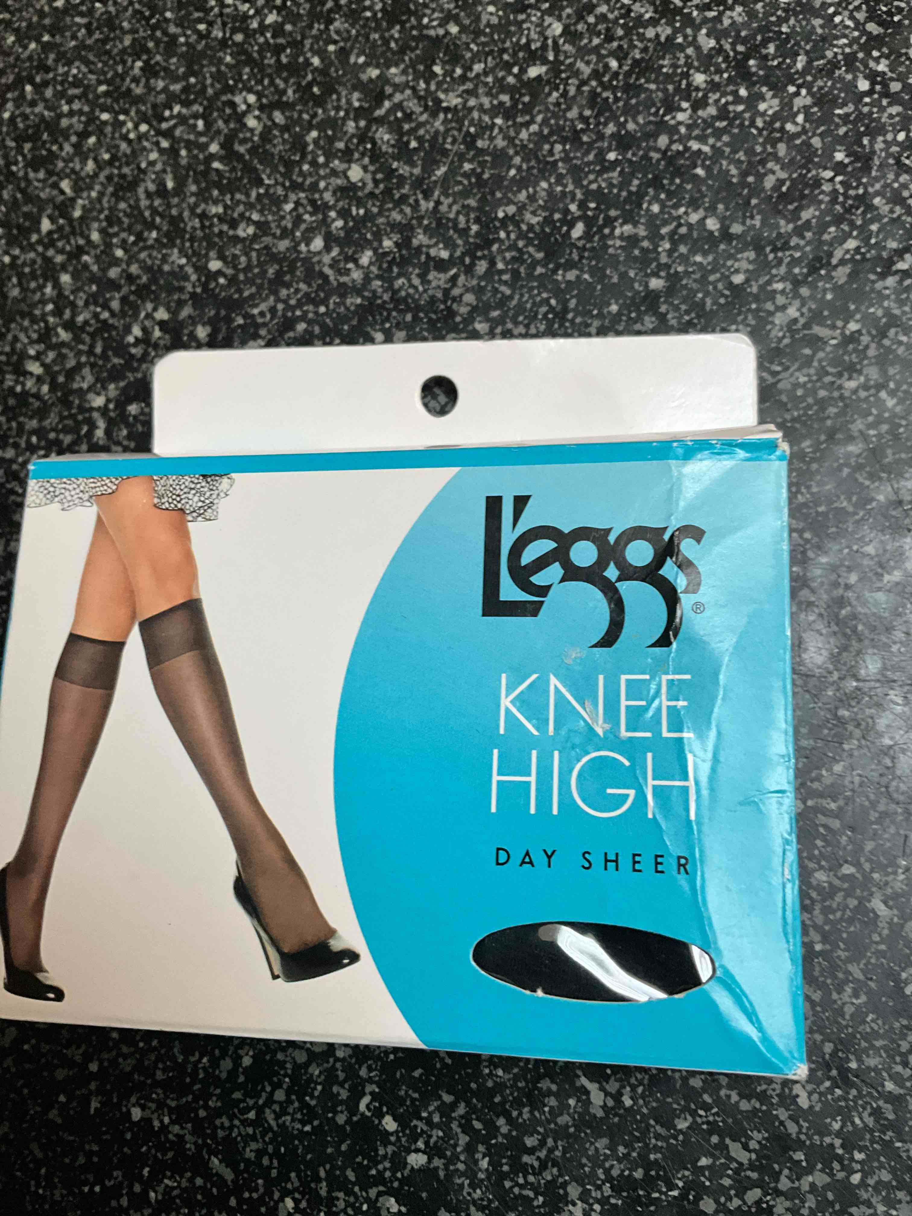 Leggs - Knee High - Day Sheer - 3pr - One size - Jet Black 