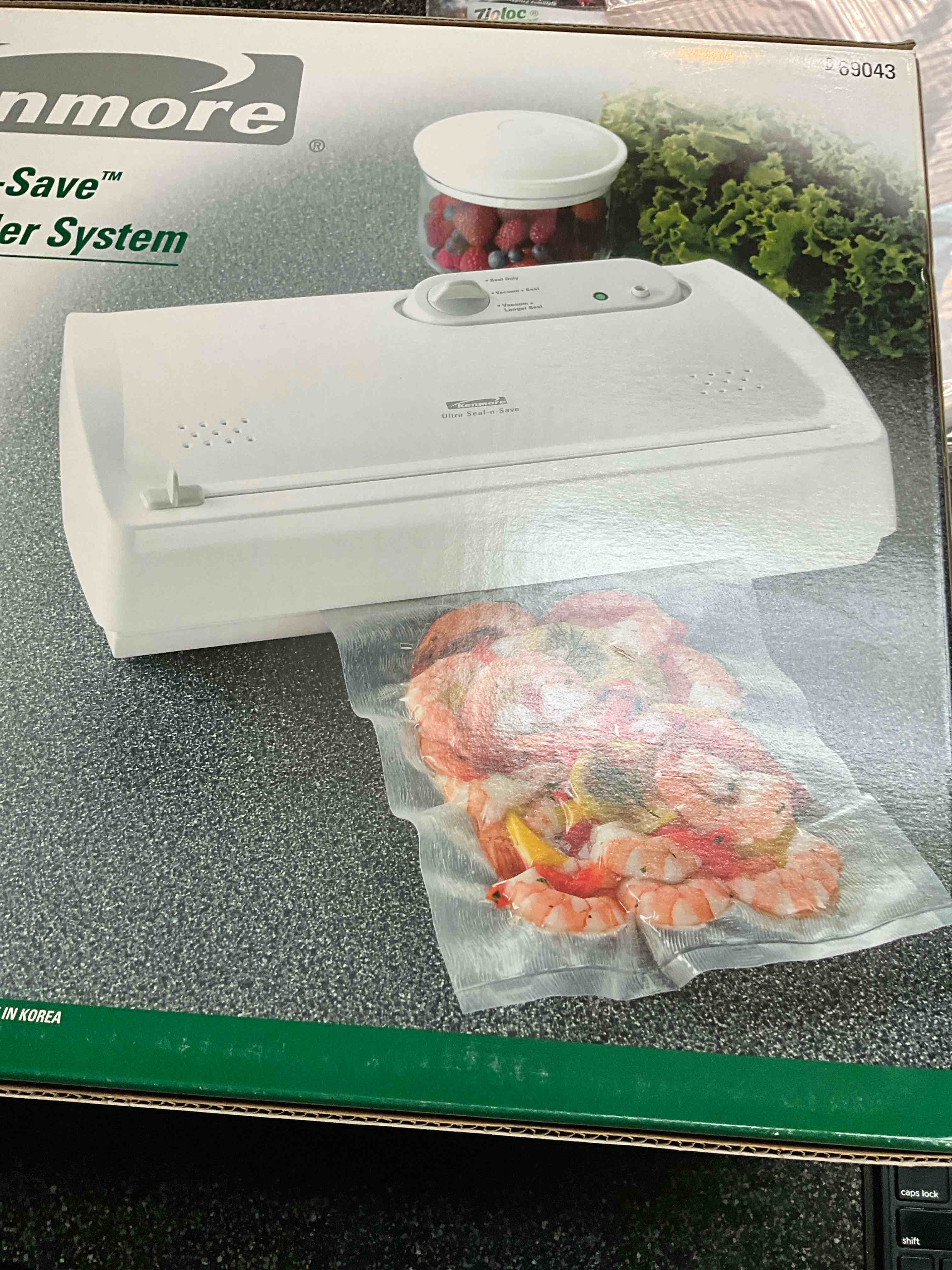 Kenmore Vacuum Sealer Machine - Dry, Moist, Preserve Food For Storage, 7 Preset Modes, Canister Bottle Stopper, Foodsaver