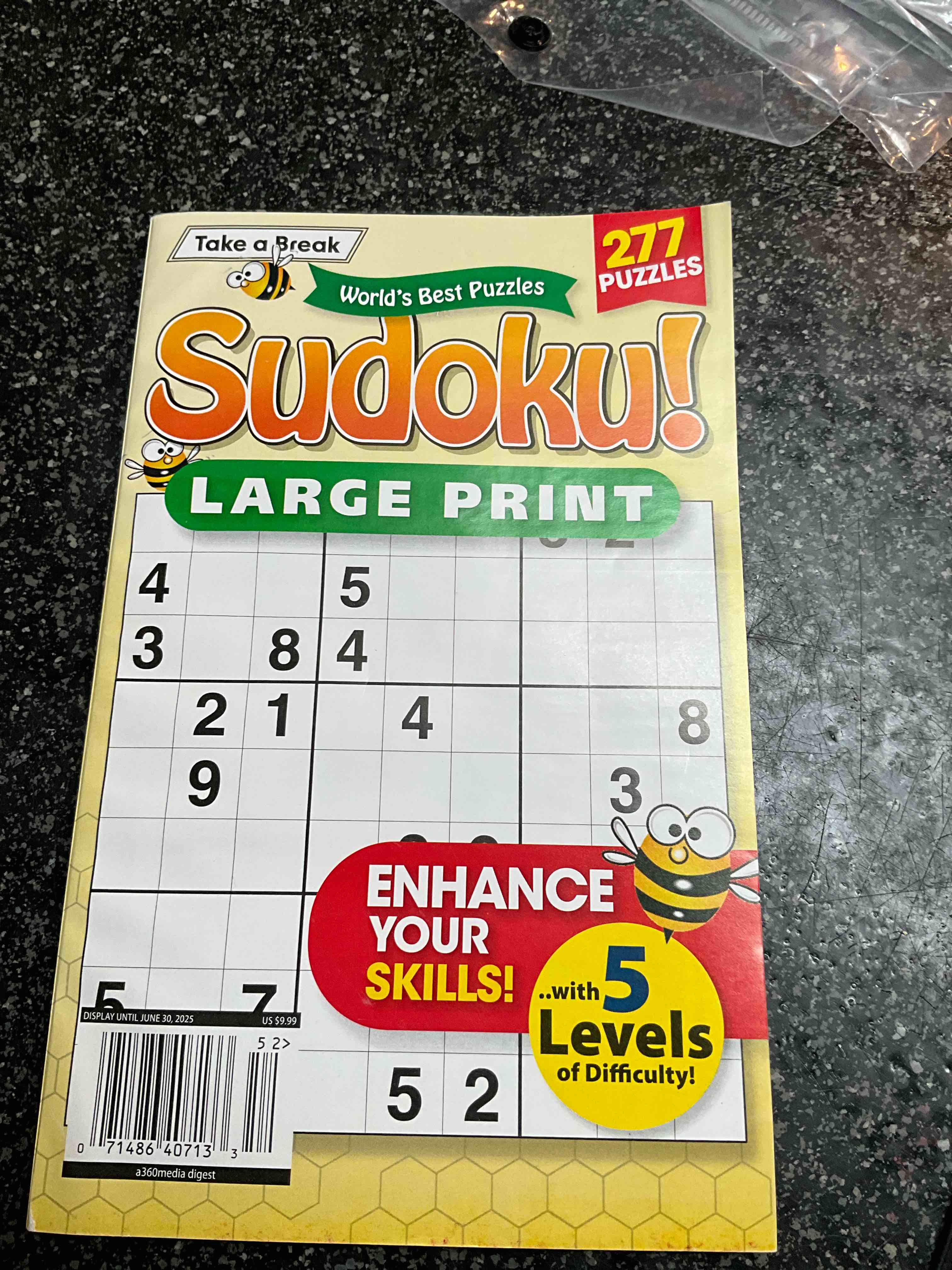 Take a Break - Sudoku - Large Print - 277 puzzles 